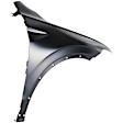 Front, Driver and Passenger Side Fenders, Black, Steel