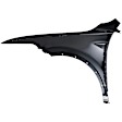 Front, Driver and Passenger Side Fenders, Black, Steel