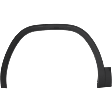 Front, Driver and Passenger Side Fender Flares, Textured Black