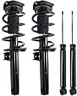 2014 Volkswagen Jetta Comfort - Front and Rear, Driver and Passenger Side Shock and Fully Loaded Strut, Wagon, with 55 (mm) Outside Suspension Strut Housing Diameter, Generation 5