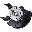 1999-2005 Volkswagen Jetta - Front, Driver and Passenger Side Steering Knuckle, With Bearing, With Dust Shield