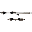 Front, Driver and Passenger Side Axle Assembly - New Set of 2