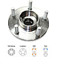 2005-2011 Volvo S40 - Front, Driver and Passenger Side Wheel Hub, 5 Lugs, With Bearing