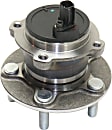 Front and Rear, Driver and Passenger Side Wheel Hub, 5 Lugs, With Bearing, With Sensor