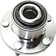 Front and Rear, Driver and Passenger Side Wheel Hub, 5 Lugs, With Bearing, With Sensor