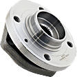 Front, Driver and Passenger Side Wheel Hub, 4 Lugs, With Bearing, 2.4L, 5Cyl
