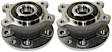 Rear, Driver and Passenger Side Wheel Hub, 5 Lugs, With Bearing