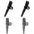 Front and Rear, Driver and Passenger Side ABS Speed Sensor Set of 4