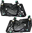 Front, Driver and Passenger Side Power Window Regulator, Without Motor