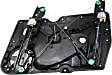 Front, Driver and Passenger Side Power Window Regulator, Without Motor
