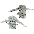 Front, Driver and Passenger Side Power Window Regulator, Without Motor