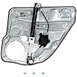 Rear, Driver and Passenger Side Power Window Regulator, Without Motor