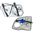 Front And Rear, Passenger Side Power Window Regulator, Without Motor