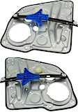 Rear, Driver and Passenger Side Power Window Regulator, Without Motor