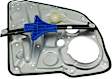 Rear, Driver and Passenger Side Power Window Regulator, Without Motor