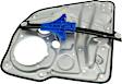 Rear, Driver and Passenger Side Power Window Regulator, Without Motor