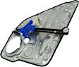 Rear, Driver and Passenger Side Power Window Regulator, Without Motor