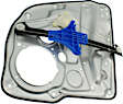 Rear, Driver and Passenger Side Power Window Regulator, Without Motor
