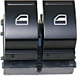 Front and Rear, Driver or Passenger Side Window Switches, Black, 1-Button