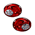 Driver and Passenger Side Halogen Tail Light, With bulb(s), OE Replacement