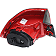 Passenger Side, Inner and Outer Halogen Tail Light, With bulb(s), OE Replacement