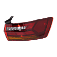 Driver and Passenger Side Halogen/LED Tail Light, With bulb(s), OE Replacement
