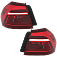 Driver and Passenger Side, Outer Halogen Tail Light, With bulb(s), OE Replacement