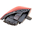 2016-2017 Volkswagen Passat - Driver and Passenger Side, Outer Tail Lights, with Bulbs, LED, Clear Red Lens