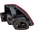 2016-2017 Volkswagen Passat - Driver and Passenger Side, Outer Tail Lights, with Bulbs, LED, Clear Red Lens
