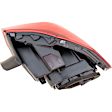 2016-2017 Volkswagen Passat - Driver and Passenger Side, Outer Tail Lights, with Bulbs, LED, Clear Red Lens