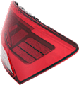Driver and Passenger Side, Outer LED Tail Light, With bulb(s), Clear & Red Lens