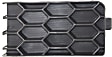 Front, Driver and Passenger Side, Outer Bumper Grilles, Textured Black