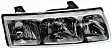 2003 Saturn Vue - Driver and Passenger Side Halogen Headlight, With bulb(s), OE Replacement