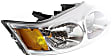 2004 Saturn Ion - Driver and Passenger Side Halogen Headlight, With bulb(s), OE Replacement, Sedan