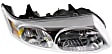 2004 Saturn Ion - Driver and Passenger Side Halogen Headlight, With bulb(s), OE Replacement, Sedan