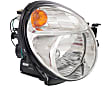 Driver and Passenger Side Halogen Headlight, With bulb(s), OE Replacement