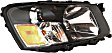 2003-2004 Subaru Forester - Driver and Passenger Side Halogen Headlight, With bulb(s), OE Replacement