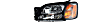 2003-2006 Subaru Baja - Driver and Passenger Side Headlights, with Bulbs, Halogen, with black interior