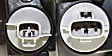 2003-2006 Subaru Baja - Driver and Passenger Side Headlights, with Bulbs, Halogen, with black interior