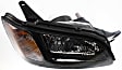2003-2006 Subaru Baja - Driver and Passenger Side Headlights, with Bulbs, Halogen, with black interior