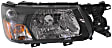 Driver and Passenger Side Halogen Headlight, With bulb(s), OE Replacement