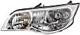 Driver and Passenger Side Headlights, with Bulbs, Halogen, Coupe