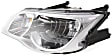 Driver and Passenger Side Headlights, with Bulbs, Halogen, Coupe