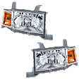 2006 Scion xB - Driver and Passenger Side Halogen Headlight, Without bulb(s), OE Replacement