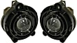 2017 GMC Acadia - Front, Driver and Passenger Side Halogen Fog Light, With bulb(s)