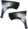 Front, Driver and Passenger Side Fenders, With turn signal light hole