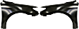 Front, Driver and Passenger Side Fenders, CAPA CERTIFIED