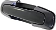 Front or Rear, Driver and Passenger Side Smooth Black Exterior Door Handle, Without Key Hole