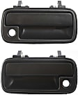 Front, Driver and Passenger Side Textured Black Exterior Door Handle, With Key Hole