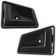 Front, Driver and Passenger Side Textured Black Interior Door Handle
